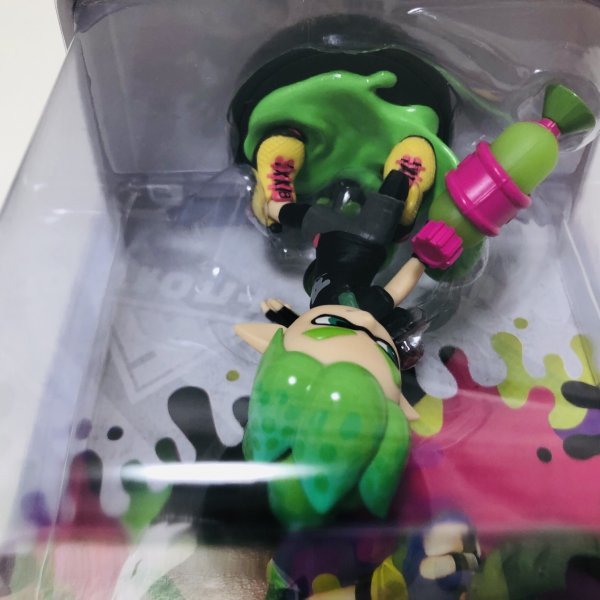 M5243 ●新品 未開封 即決●amiibo ボーイ ネオングリーン (緑 アミーボ スプラトゥーン)●Splatoon / Inkling Boy - Neon Green_画像5