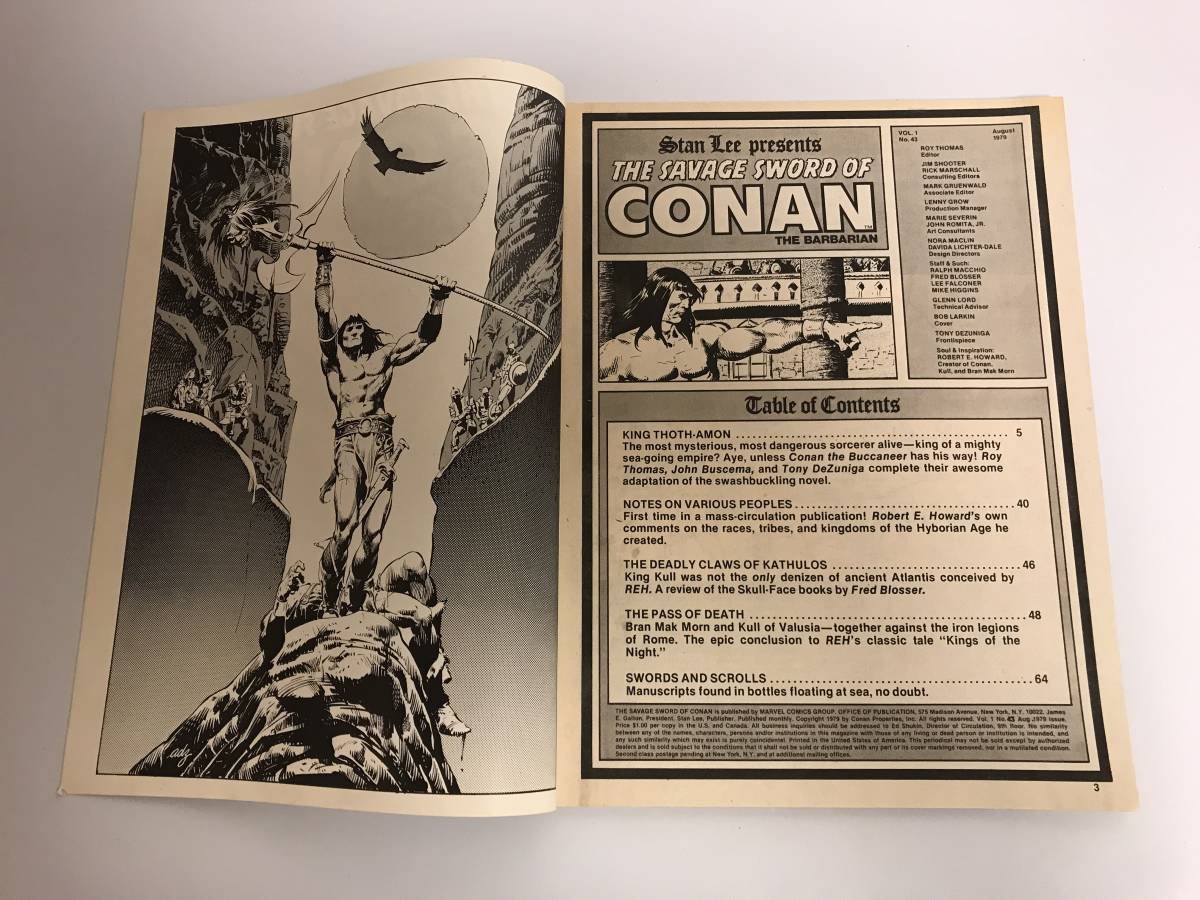 The Savage Sword of Conan the Barbarian 【コナン】(マーベル コミックス) Marvel Comics Vol. 1 No. 43 Aug. 1979 年 英語版_画像4