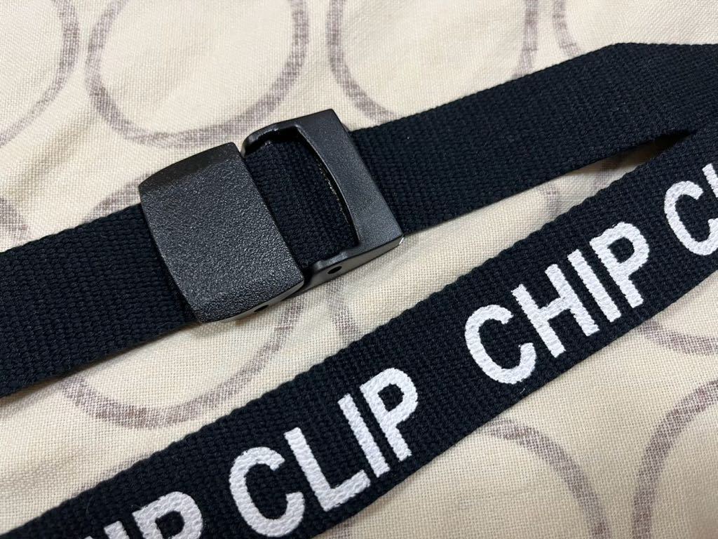 CHIP CLIP ロゴプリントがかわいいキッズベルト ブラック_画像6