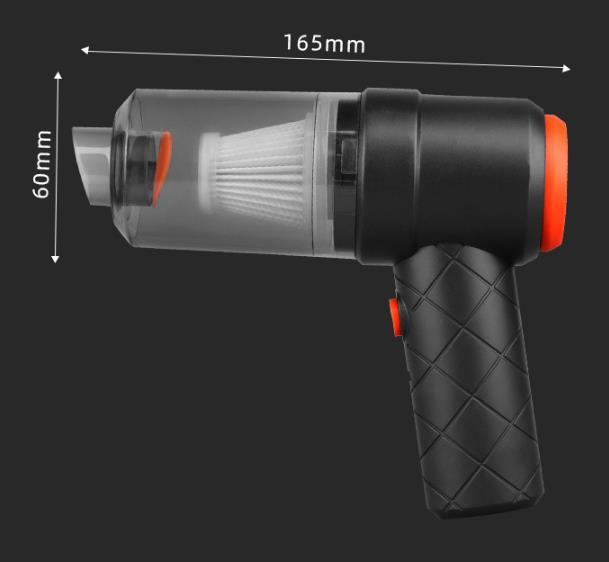 ミニ　ハンディ掃除機　USB充電　クリーナー　ブロアー送風　車　窓サッシ　机まわり　隙間清掃　コンパクト　　_画像8