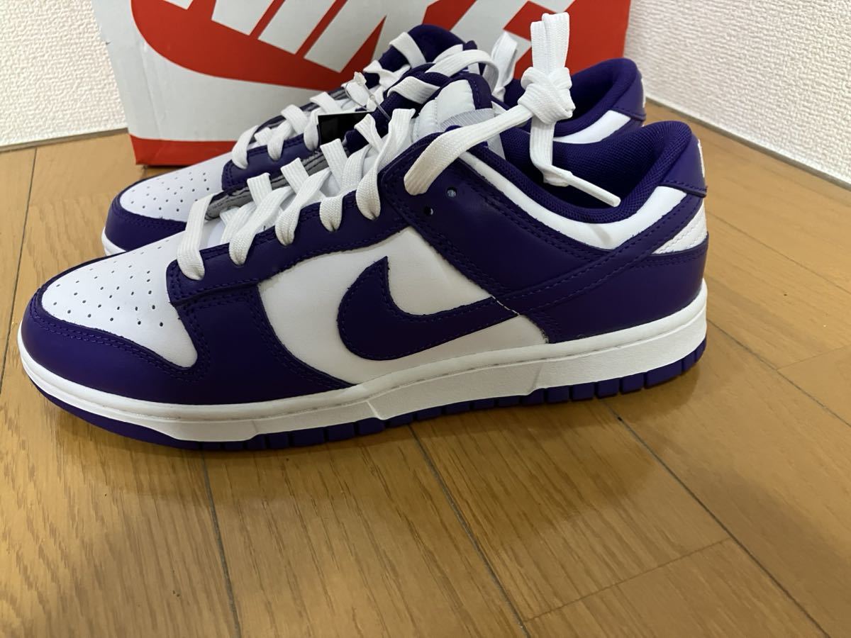 新品 NIKE DUNK LOW RETRO ナイキ ダンクロー ダンク ロー レトロ コートパープル US8.5 26.5センチ DD1391-104_画像2