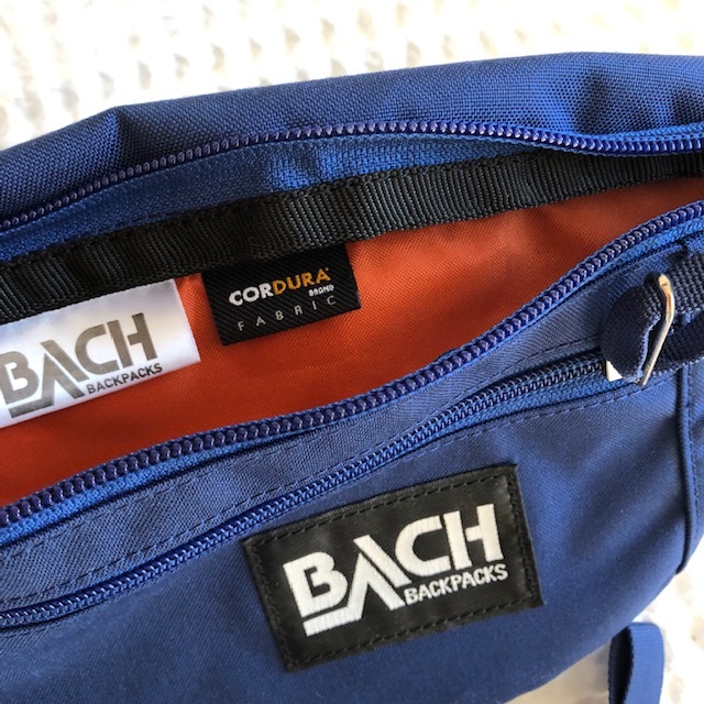 BACH バッハ 新品未使用 お得２つセット コーデュラ ナイロン ウエストポーチ 斜め掛け ウエストバッグ ボディバッグ 青 ブルー エンジ _画像5