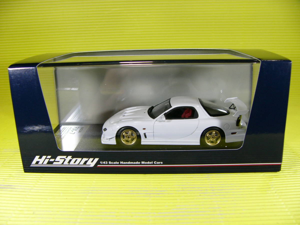 Hi-Story 1/43 マツダ RX-7 (FD3S) マツダスピード R-SPEC (2000) MAZDASPEED 白 (最安送料レタパ520円)