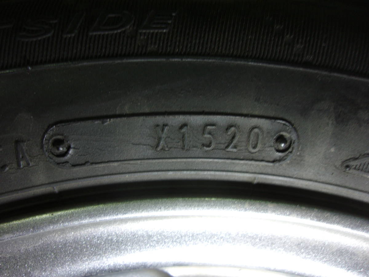 L-1930タイヤ屋185/60R15アルミ付き４本（6J 100 ４穴 +50)⑬  本州送料込みの画像4