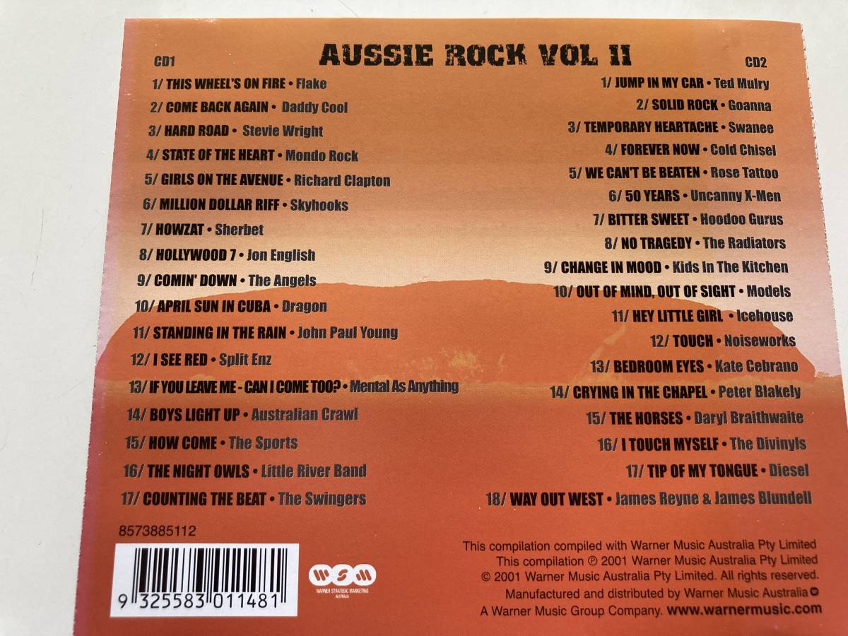 Aussie Rock vol.2 (輸入盤２枚組) Models - Out of mind, out of sight 収録 他 Split Enz, Icehouse, Little river band, Divinyls_画像3