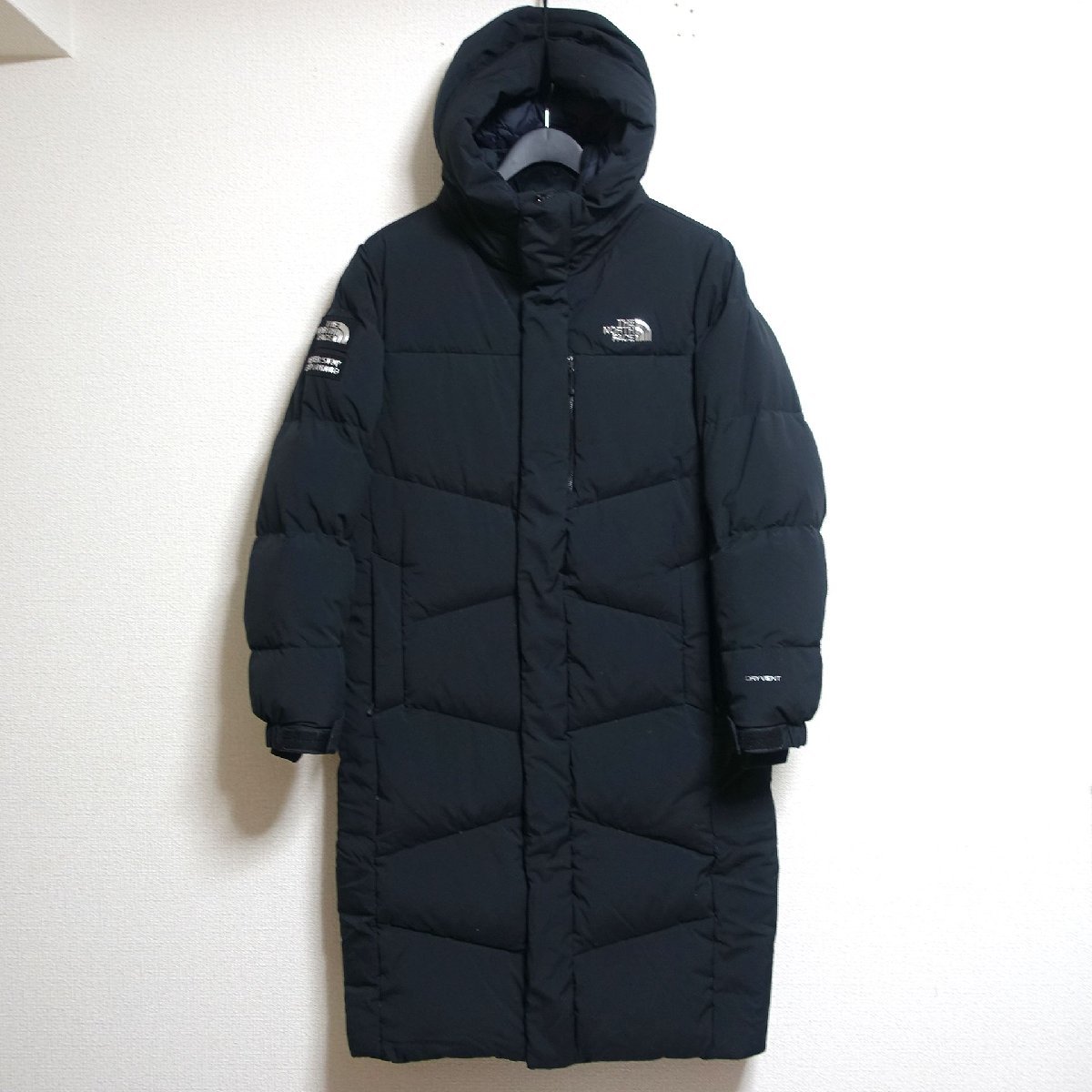 THE NORTH FACE ノースフェイス ドライベント ダウンコート ロング ダウンジャケット メンズ Sサイズ 正規品 ブラック Z2273_画像1