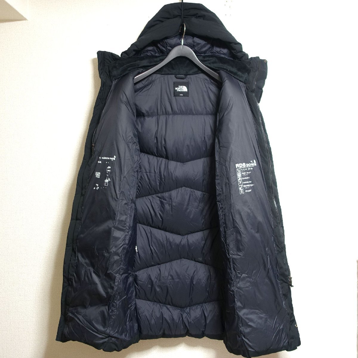 THE NORTH FACE ノースフェイス ドライベント ダウンコート ロング ダウンジャケット メンズ Sサイズ 正規品 ブラック Z2273_画像3