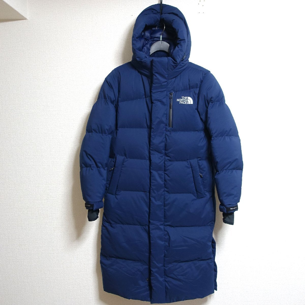 THE NORTH FACE ノースフェイス ダウンコート ロング ダウンジャケット メンズ XSサイズ 正規品 ブルー Z2328_画像1