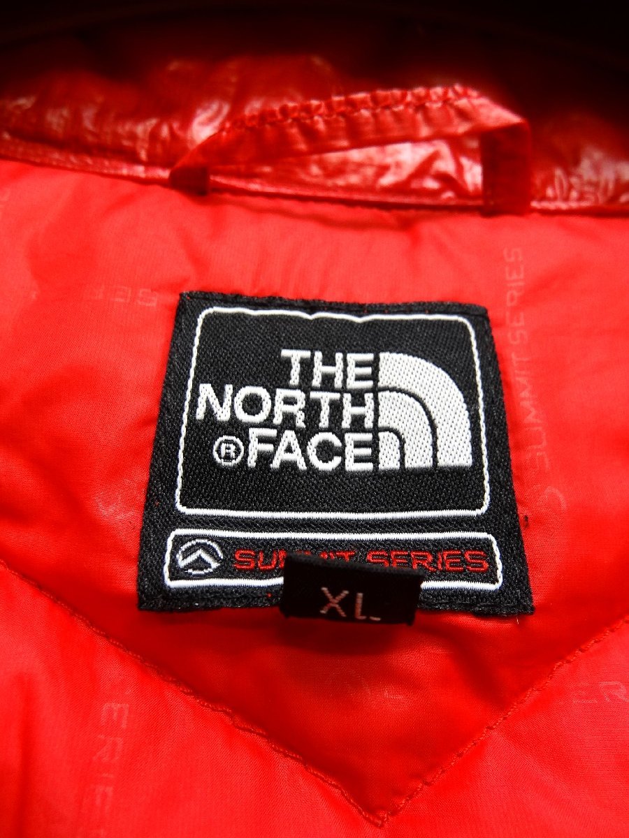 THE NORTH FACE ノースフェイス サミットシリーズ ダウンジャケット 800FP レディース XLサイズ 正規品 レッド オレンジ D5804_画像6