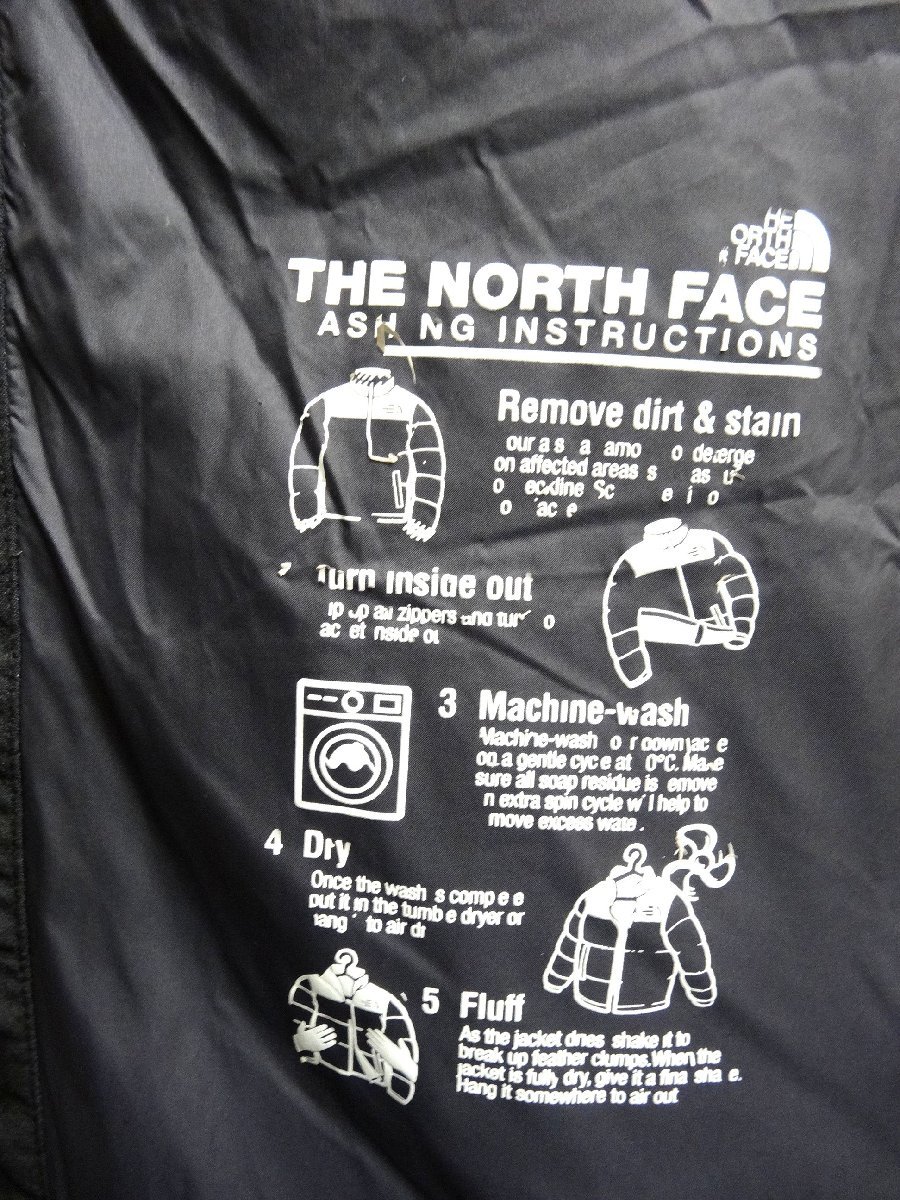 THE NORTH FACE ノースフェイス ドライベント ダウンコート ロング ダウンジャケット メンズ XLサイズ 正規品 ブラック D5851_画像8