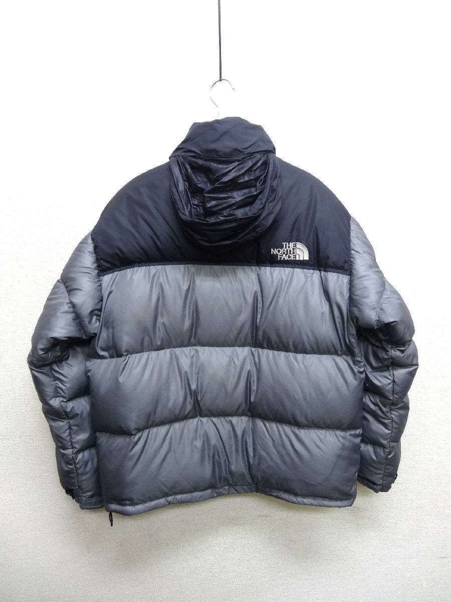 THE NORTH FACE ノースフェイス ヌプシ ダウンジャケット 700FP メンズ Lサイズ 正規品 グレー D6036_画像2