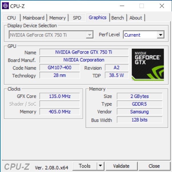 【ロープロファイル 稼働品】Galaxy Nvidia GTX750ti グラフィックボード PCスリムケース用_画像8