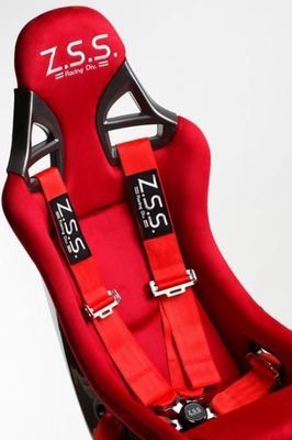 ☆Z.S.S. レーシングハーネス Racing Harness 4点式 シートベルト 3インチ 汎用 レッド 赤 カムロック式 シルビア 180SX S13 S14 S15 ZSS_画像5