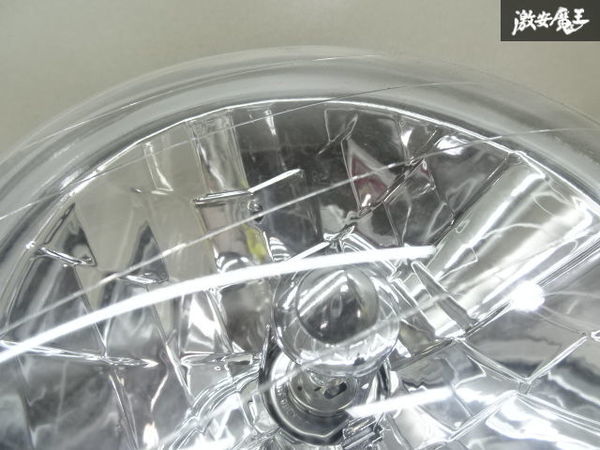 【割れ無し】 社外 メーカー不明 JA11V ジムニー ハロゲン ヘッドランプ ヘッドライト 左右セット MAPCO D6012 棚11-1_画像3