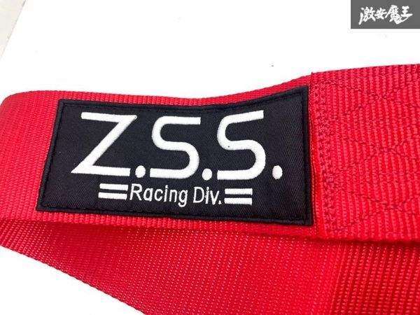 ☆Z.S.S. Racing Div. レーシングハーネス 5点式 シートベルト 赤 レッド カムロック 3インチ 汎用 180SX S13 S14 S15 新品! 即納! ZSS_画像2