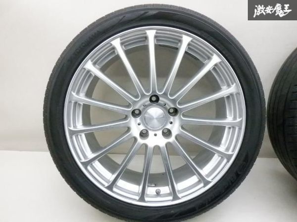 ●BS ブリヂストン AVANGRADE アバングレード 19インチ 8J +39 ホイール 4本セット 114.3 5穴 タイヤ付 245/40R19 エルグランド 棚R-5_画像2