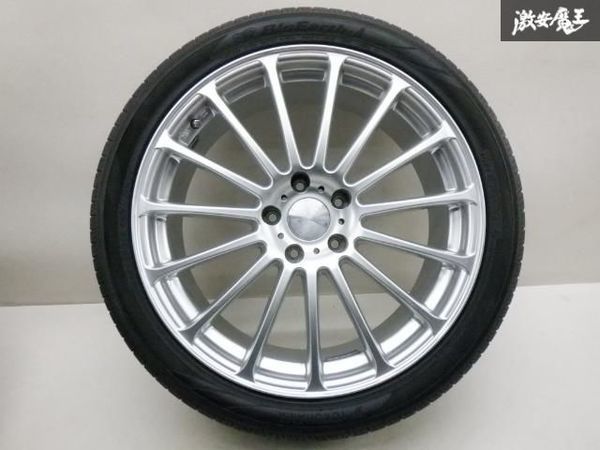 ●BS ブリヂストン AVANGRADE アバングレード 19インチ 8J +39 ホイール 4本セット 114.3 5穴 タイヤ付 245/40R19 エルグランド 棚R-5_画像4