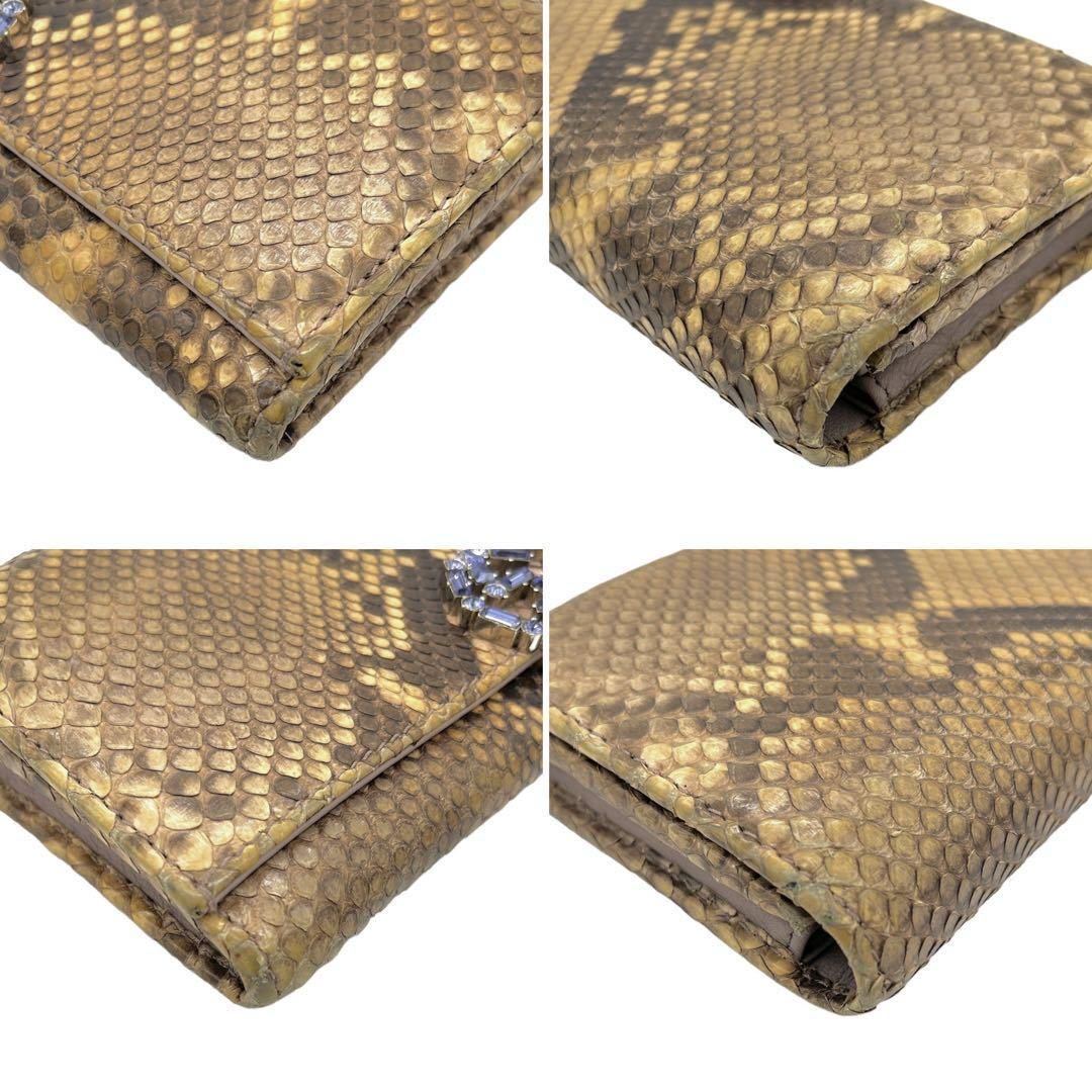 美品 】GUCCI グッチ GGスパークリング 長財布 パイソン 美品 】GUCCI グッチ GGスパークリング 長財布 パイソン