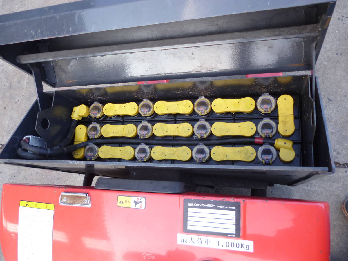  Nichiyu Battery Forklift рукоятка Drifter Palette источник питания для бытового использования зарядка oK максимальный нагрузка 1000. электризация. фактически работающий подтверждено строительство инструмент строительная площадка 