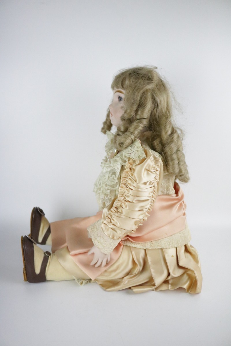 ビスクドール Collectors Doll STEINER/スタイナー CD-162 コンポジション クローズ ガラス目 リプロ/日本アンティックギャラリー保証書付_画像8