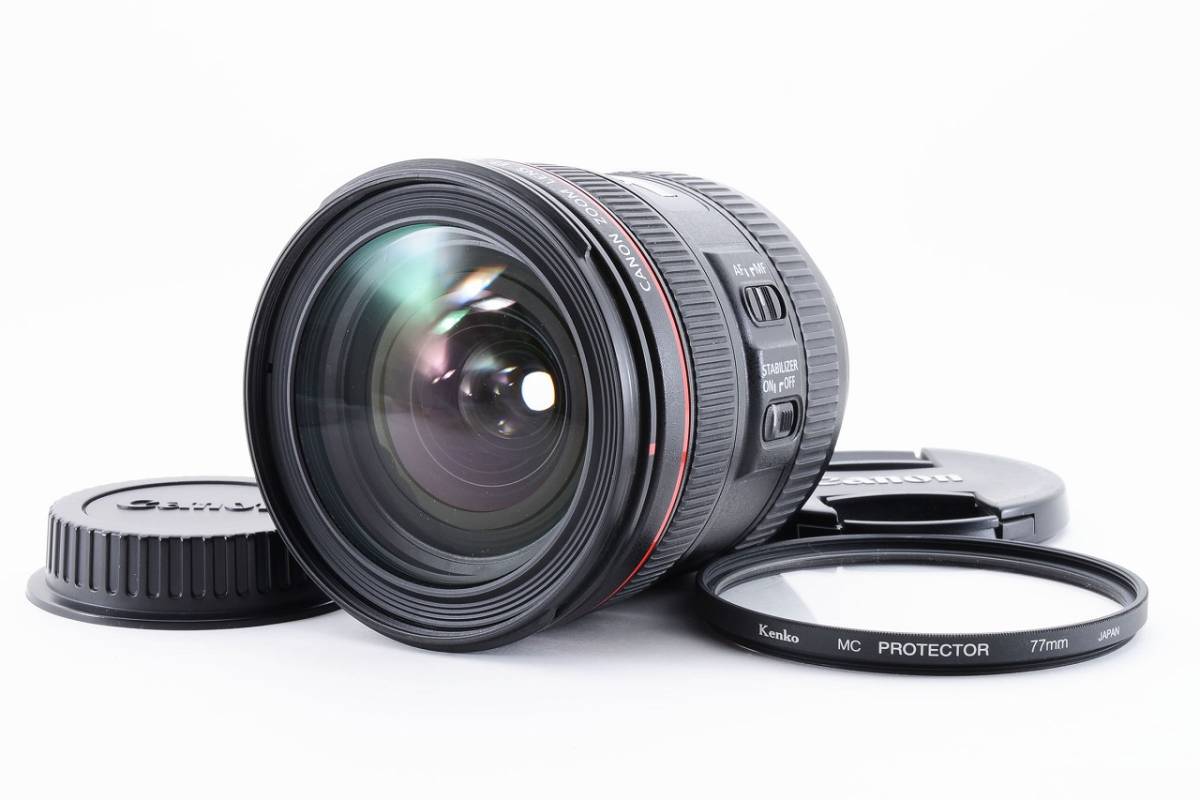 2000円値下げ！送料無料！14166 ★良品★ Canon EF 24-70mm F4 L IS USM 手振れ補正 キヤノン 標準ズームレンズ_画像1