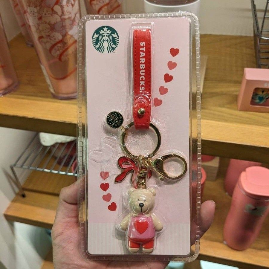 タイ スターバックス バレンタイン ベアリスタ キーホルダー タイ スターバックス バレンタイン ベアリスタ キーホルダー