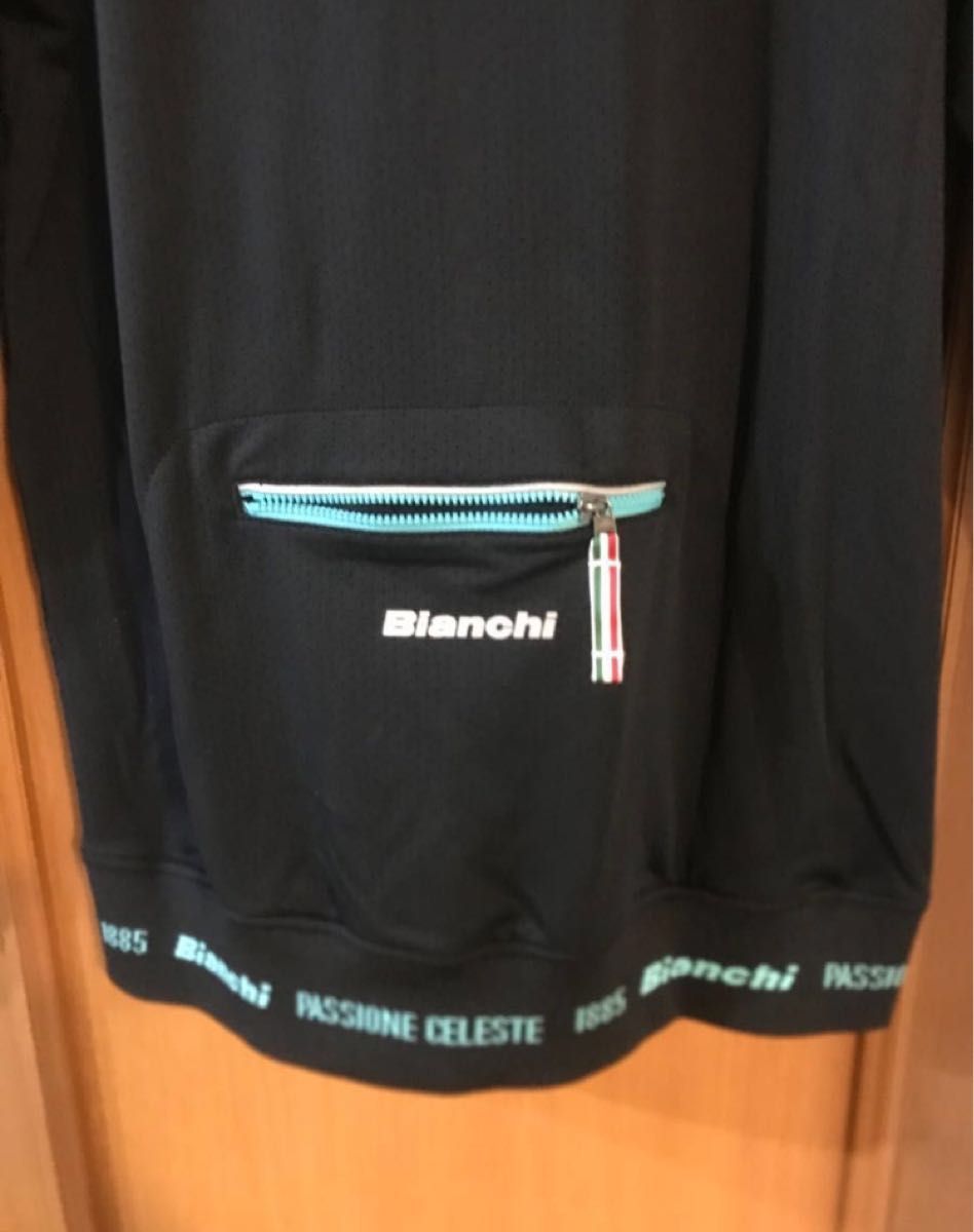 ビアンキ Bianchi メッシュ ジャケット L サイクル ジャケット ブラック サイクルジャージ 自転車