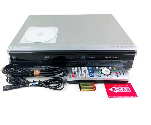 完動品 美品 パナソニック 250GB DVDレコーダー VHSビデオ一体型 DMR-XP21V-S 貴重 レア ヴィンテージ _画像1