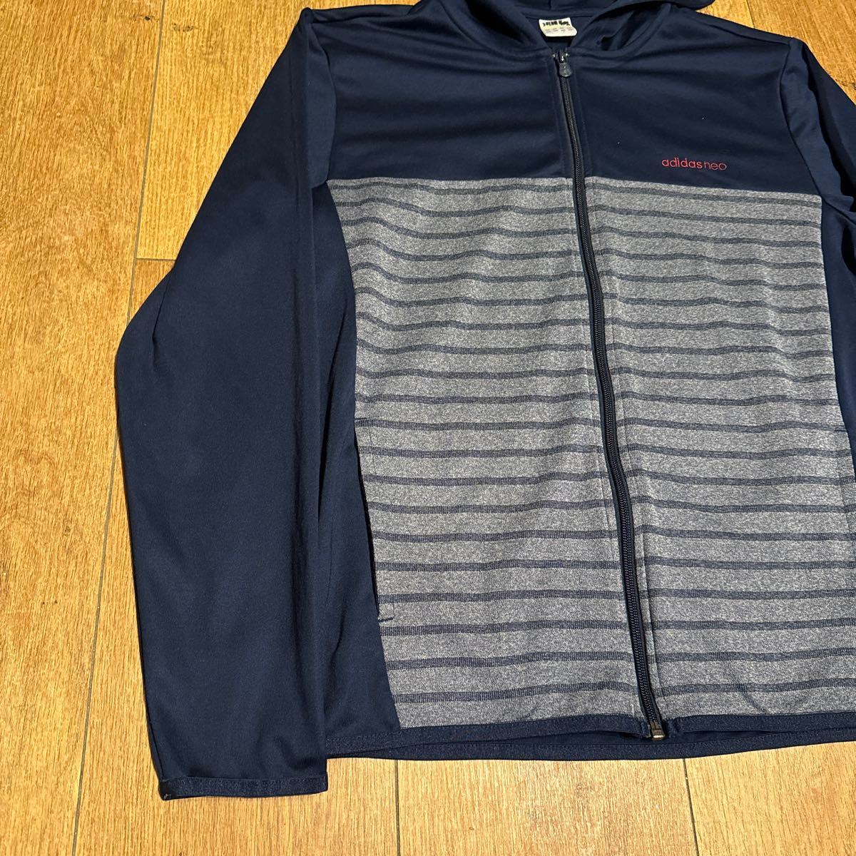 adidas neo ジップパーカー SIZE L _画像2