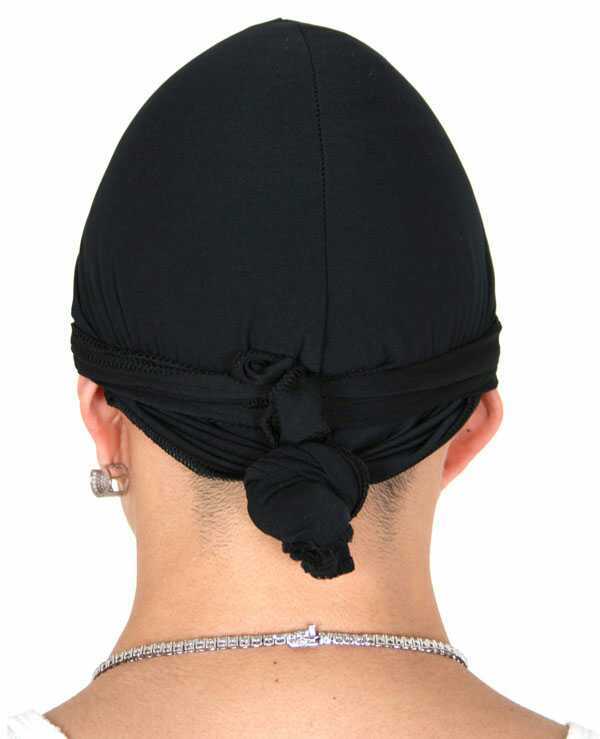 ドゥーラグ 黒 DU-RAG【ブラック】ドゥラグ ※スパンデックス SPANDEX 素材 DURAG ヘルメット ストリート ビーニー アメージング NEW未使用_画像3