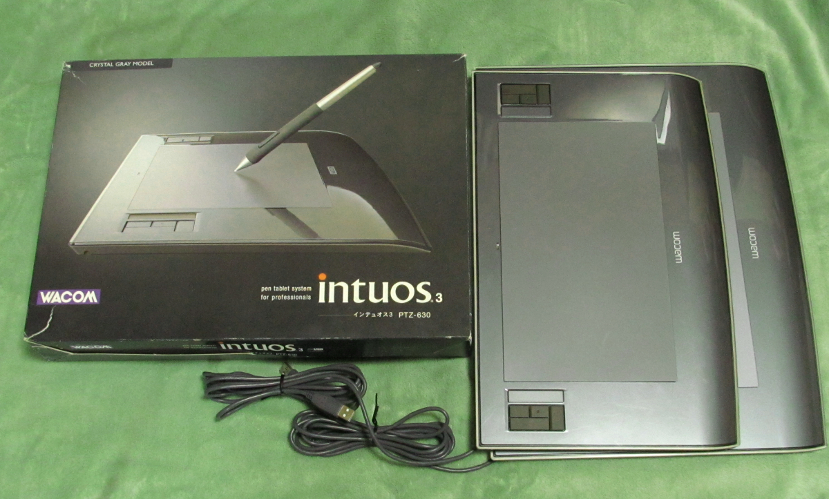 WACOM/intuos 3/インテュオス　3/PTZ-630 (A5サイズ)/PTZ-930　(A4サイズ)/PTZ-631W (A5ワイドサイズ)/動作品/ペンタブレット_画像6