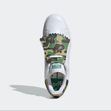 adidas CONFIRMEDアプリ限定 新品未使用 A BATHING APE × STAN SMITH GOLF 26cm BAPE × ADIDAS スタンスミス ゴルフ　スパイクレス_画像2