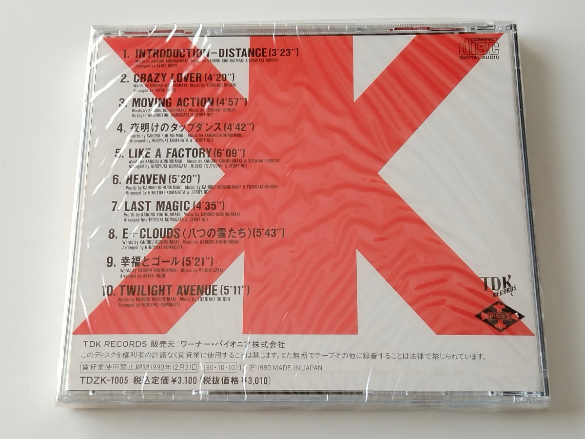 【未開封商品美品】小比類巻かほる KAHORU KOHIRUIMAKI/ DISTANCE CD TDK RECORDS TDZK1005 90年7th,Kohhy,Twilight Avenue,Like A Factory_画像2