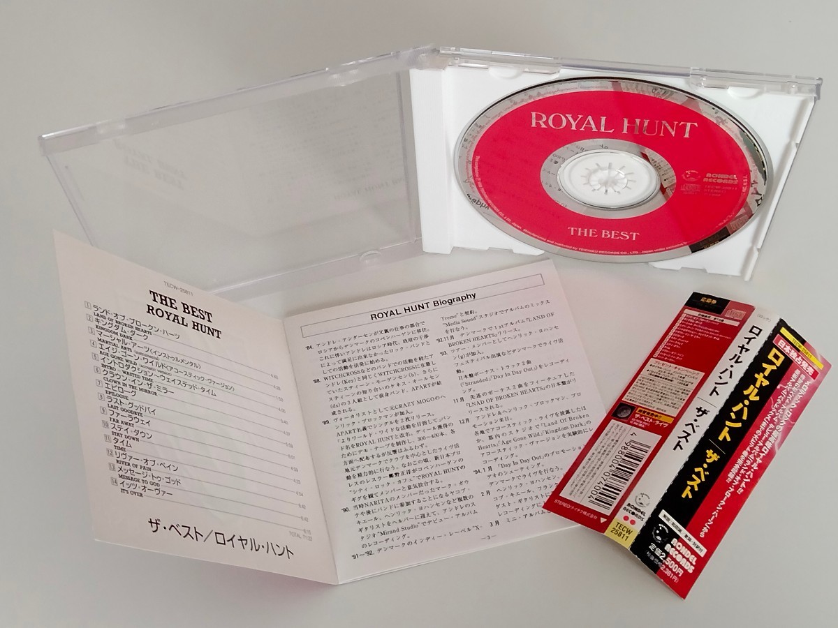 Royal Hunt / THE BEST 帯付CD TECW25811 98年日本限定盤,Andre Andersen,D.C.Cooper,Land Of Broken Hearts,Last Goodbye,River Of Pain,の画像4