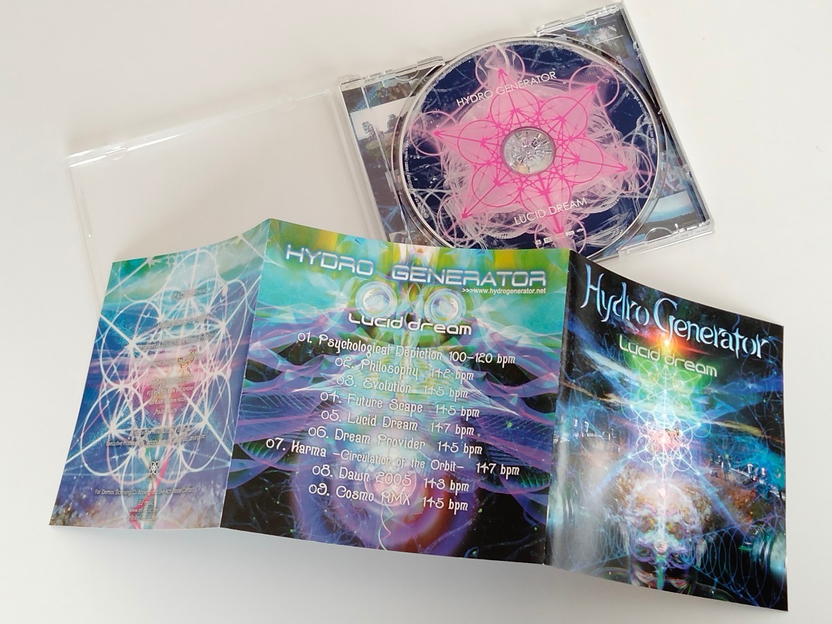 HYDRO GENERATOR / LUCID DREAM 日本盤CD ELF MUSIC ELFCD008 05年PSY-TRANCE,GOA TRANCE,Toru Furuyama,Tatsuya Kase,Hiroki Tsutsumi,_画像3