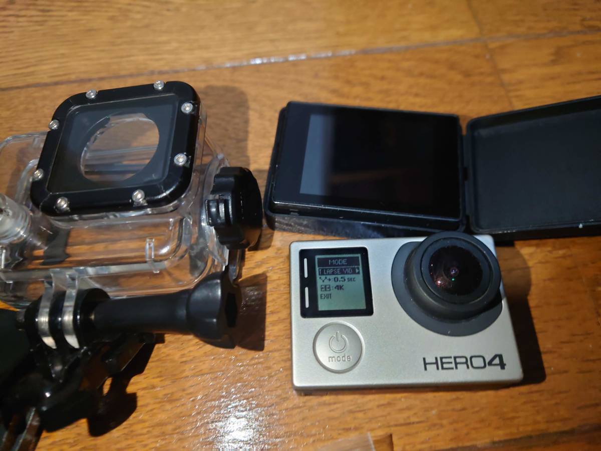 GoPro HERO 4 ブラックエディション　タッチ液晶ディスプレイ付き 　アクションカメラ　ゴープロ　4K 30fps 1080p 120fps_画像2