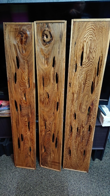 古民家　和室欄間　アンティーク木材　４枚セット_画像2
