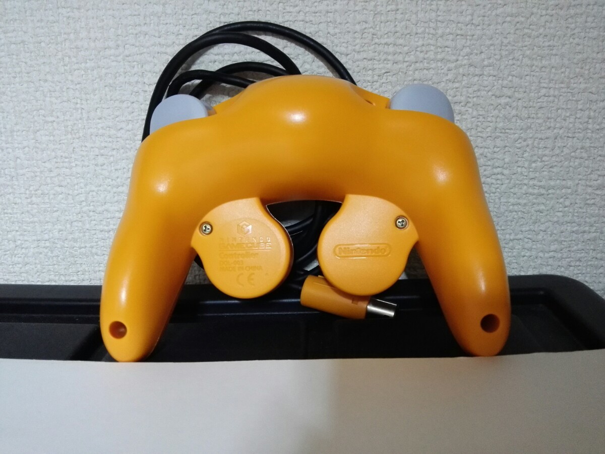 【分解洗浄済】後期型 GC ゲームキューブ コントローラ オレンジ 動作確認済 DOL-003 GAMECUBE CONTROLLER Orangeの画像2