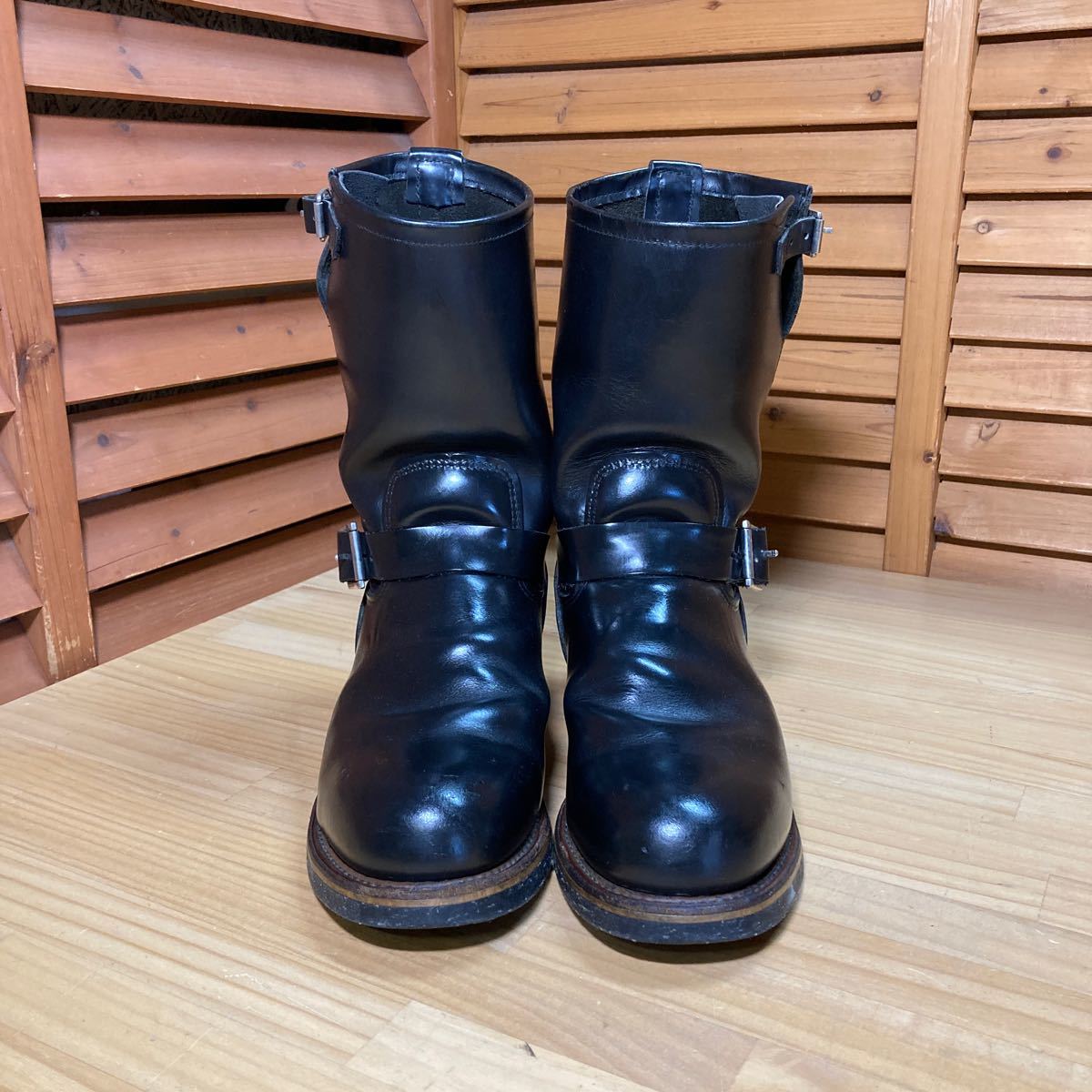Y free shipping ^951[RED WING Red Wing ]PT99 embroidery 2268 engineer steel tu boots black SIZE 10D