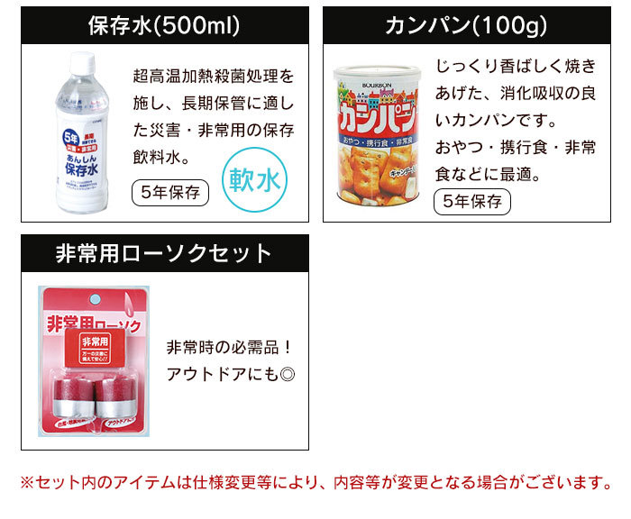 防災セット リュック 非常袋 非常持出し袋 40点セット 非常用袋 簡易トイレ 給水バッグ 災害 グッズ 防災用品 防災 震災 M5-MGKNKG00013_画像8