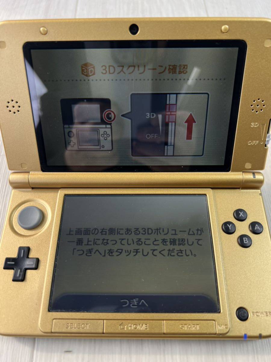 初期化済み　Nintendo 任天堂 ニンテンドー 3DSLL SPR-001 JPN ゴールド　ゲーム機 通電確認済み　【ジャンク】_画像9