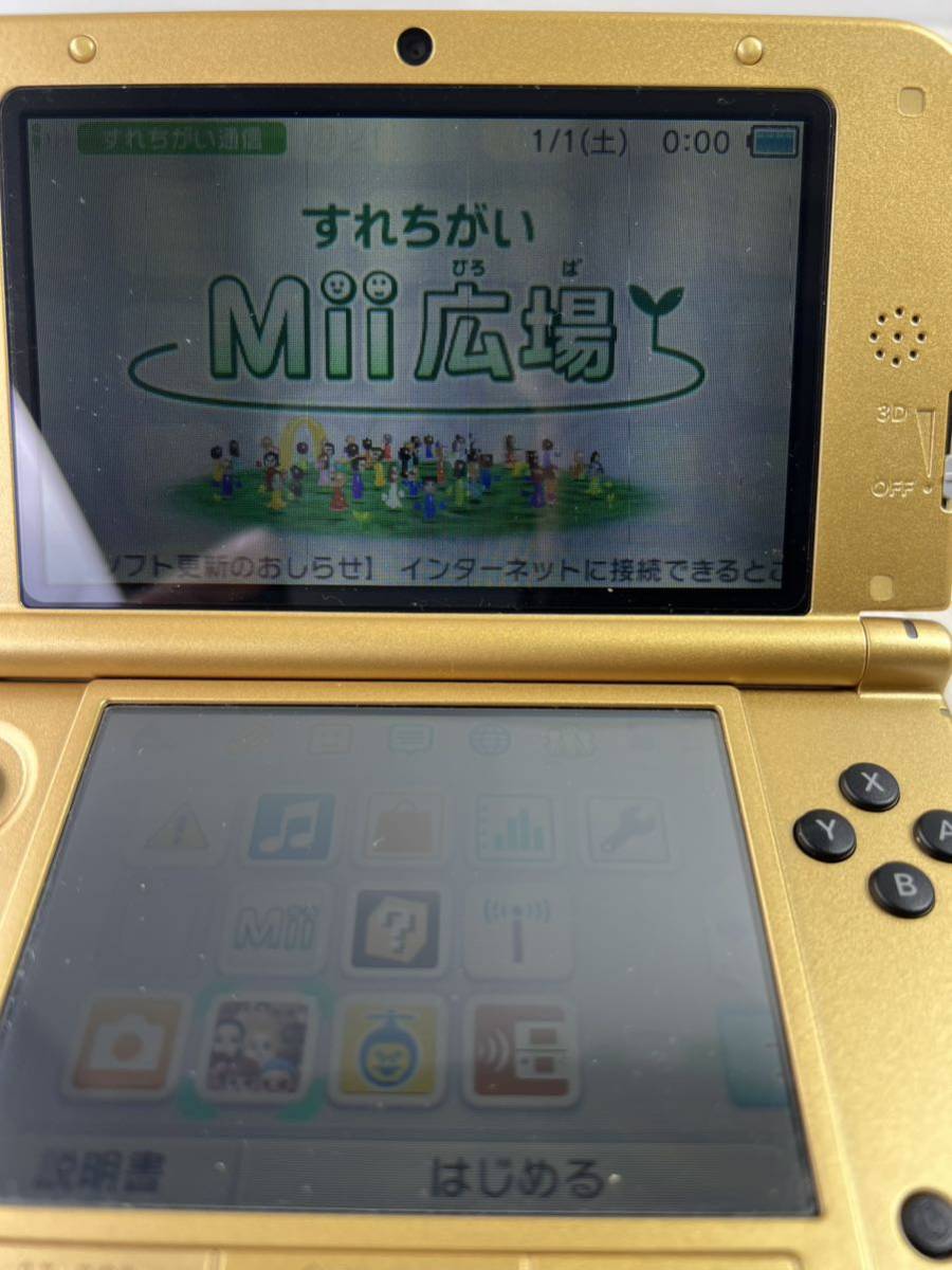 初期化済み　Nintendo 任天堂 ニンテンドー 3DSLL SPR-001 JPN ゴールド　ゲーム機 通電確認済み　【ジャンク】_画像7