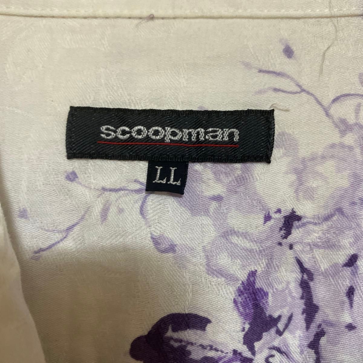 Scoop man 長袖花柄シャツ　②