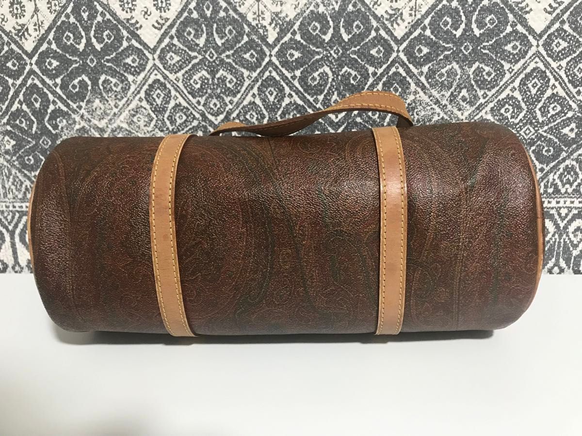 良品】ETRO エトロ PVC レザー ペイズリー ミニボストン 良品】ETRO エトロ PVC レザー ペイズリー ミニボストン