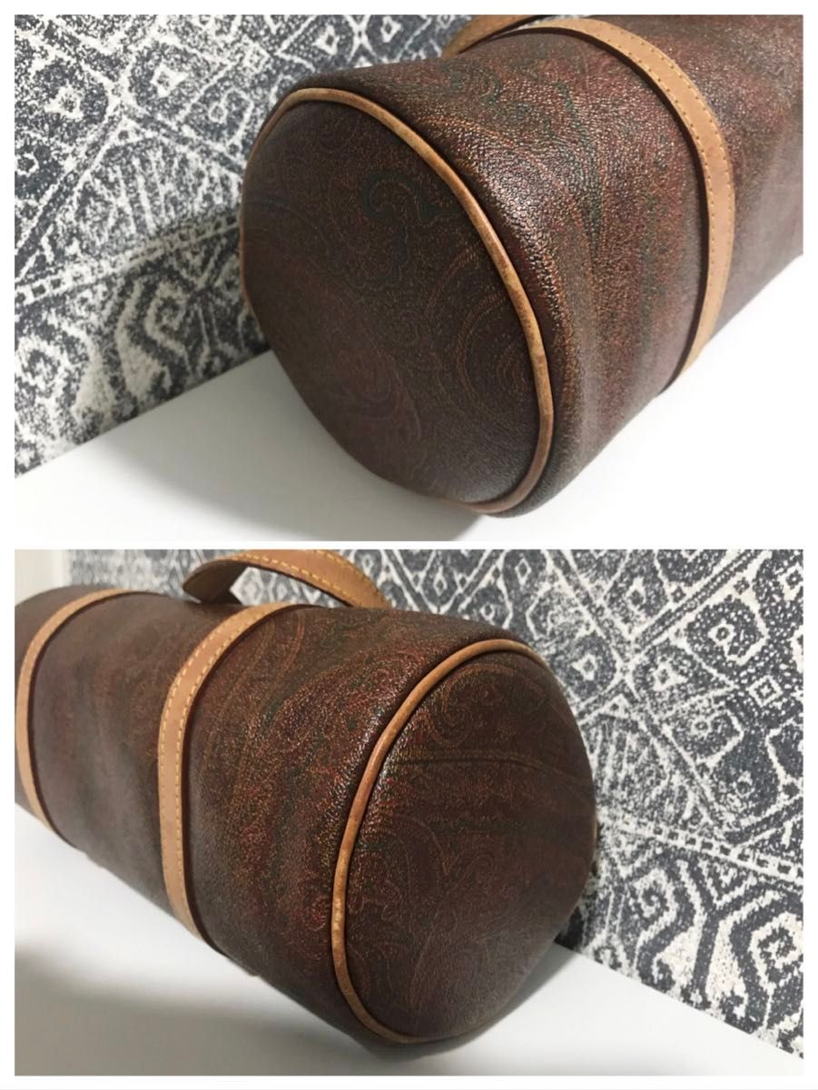 良品】ETRO エトロ PVC レザー ペイズリー ミニボストン 良品】ETRO エトロ PVC レザー ペイズリー ミニボストン