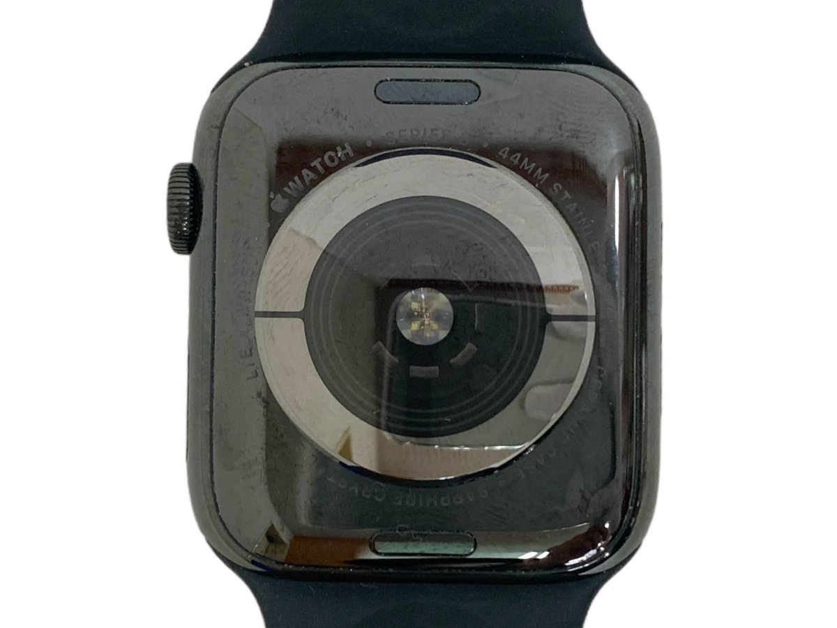 Apple (アップル) Apple Watch series 5 ステンレス 44ｍｍ セルラー ブラックスポーツバンド watchOS 6 MWWK2J/A 44mm ブラック 家電/004_画像8