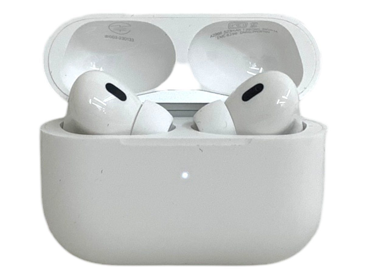 Apple Airpods Pro 第２世代 充電ケース USB-C ワイヤレス ノイズキャンセリング カナル型 IP54 箱付き MTJV3J/A ホワイト 家電/004_画像1