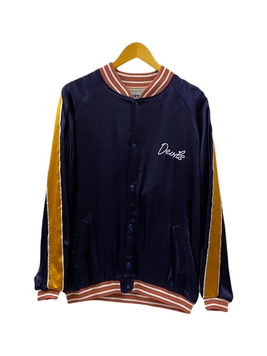 HOUSTON (hyu- stone ) RAYON AWARD JACKET(DEVILS) rayon Award jacket XXL 51248 navy navy blue men's /078