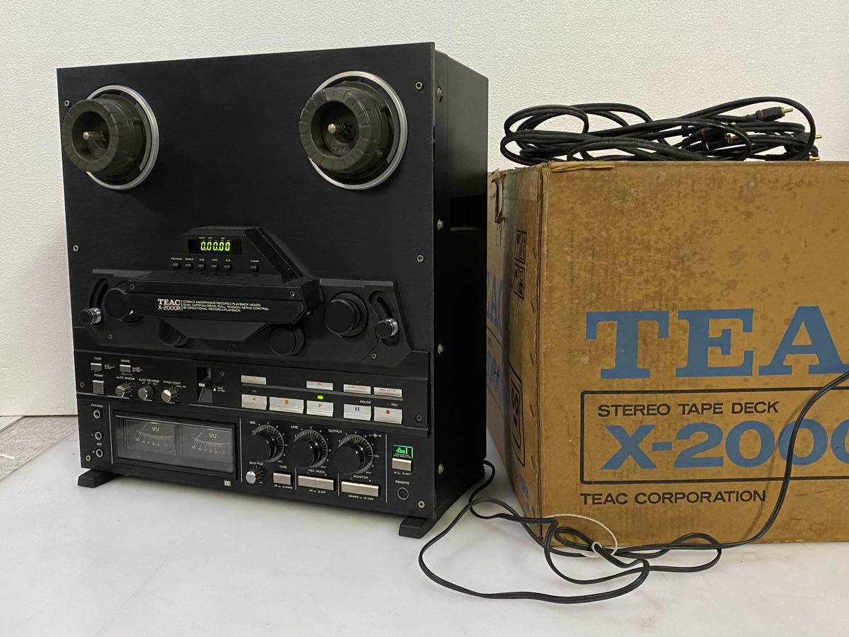 sa5844M*TEAC Teac X-2000R BL open reel deck original box equipped *: Real  Yahoo auction salling