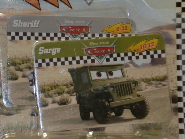 ☆DisneyStore Collector's Cars Sheriff & Sarge_画像3